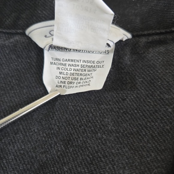 Vtg 90s Rockies Denim Vest Womens Medium Made in USA Western Cowgirl Jeanswear - Picture 3 of 6